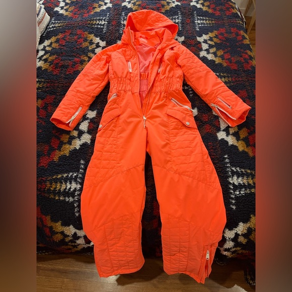 Free People neon orange ski / snowboard suit. Excellent condition. - Picture 5 of 7